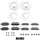 PowerStop Genuine Geomet Coated Rotor and Low-Dust Ceramic Brake Pad Kit