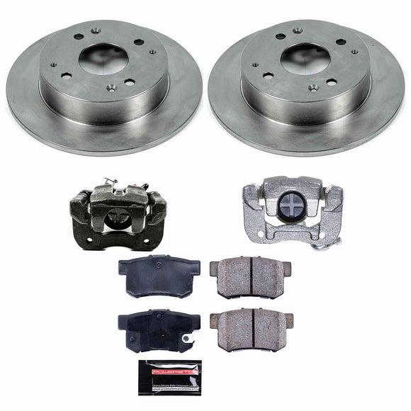 PowerStop OE Stock Replacement Low-Dust Ceramic Brake Pad, Rotor and Caliper Kit