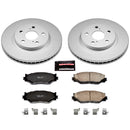 PowerStop Genuine Geomet Coated Rotor and Low-Dust Ceramic Brake Pad Kit