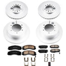PowerStop Genuine Geomet Coated Rotor and Low-Dust Ceramic Brake Pad Kit