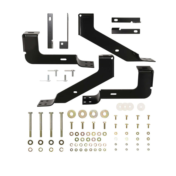 Westin Premier Oval Nerf Step Bar Mount Kit Powder Coated Black Steel 22-1015