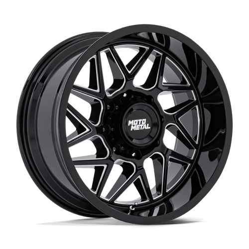 20X10 Moto Metal MO812 Turbine Gloss Black Milled 6x139.7 ET-18 Wheel Rim