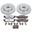 PowerStop Z36 Carbon-Fiber Ceramic Brake Pad with Drilled and Slotted Rotor Kit