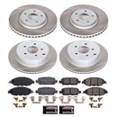 PowerStop Semi-Coated Rotor and Low-Dust Ceramic Brake Pad Kit
