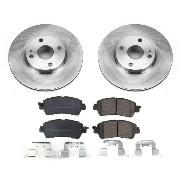 PowerStop OE Stock Replacement Low-Dust Ceramic Brake Pad and Rotor Kit