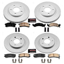 PowerStop Genuine Geomet Coated Rotor and Low-Dust Ceramic Brake Pad Kit