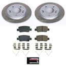 PowerStop Semi-Coated Rotor and Low-Dust Ceramic Brake Pad Kit