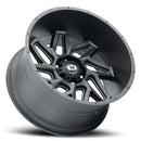 20x10 Vision 361 Spyder Satin Black Wheel 5x127 ET-25 CB78.1-3
