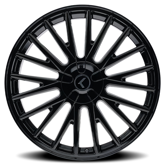18x8 Kraze Double Down Gloss Black 5x112 ET40 CB74.1 Wheel Rim