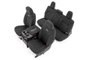 Rough Country Seat Covers Front 40/40/20 Rear Back Storage Chevy GMC 1500 19-23