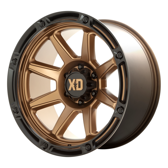20X10 XD XD863 Matte Bronze With Black Lip 8X170 ET-18 wheel/rim