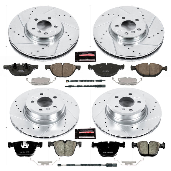 PowerStop Z23 Daily Driver Carbon-Fiber Ceramic Brake Pad and Drilled & Slotted
