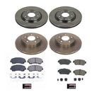 PowerStop OE Stock Replacement Low-Dust Ceramic Brake Pad and Rotor Kit