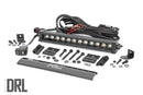Rough Country Black Series LED Light Bar Amber DRL 12" Single Row