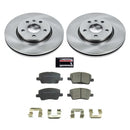 PowerStop OE Stock Replacement Low-Dust Ceramic Brake Pad and Rotor Kit