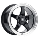 17x10 Forgestar D5 Drag Gloss Black Machined 5x120 ET45 Wheel Rim-1