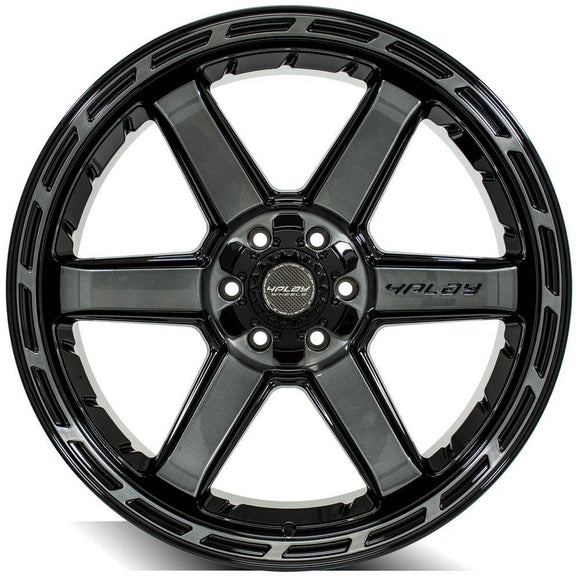4Play Gen3 4P63 22x12 Black Brushed Face Tinted Wheel 6x135 ET-44 CB106.1