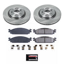 PowerStop Semi-Coated Rotor and Low-Dust Ceramic Brake Pad Kit