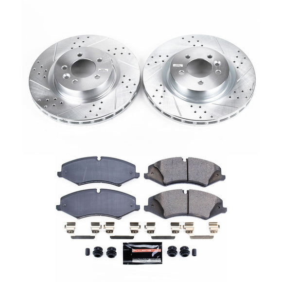 PowerStop Z23 Daily Driver Carbon-Fiber Ceramic Brake Pad and Drilled & Slotted