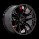 20X10 Fuel D823 FLAME G-BLK MILL C-RED 5X139.7 ET-18 wheel/rim-2