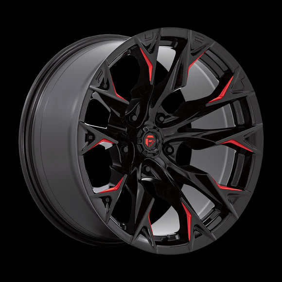 20X10 Fuel D823 FLAME G-BLK MILL C-RED 5X139.7 ET-18 wheel/rim