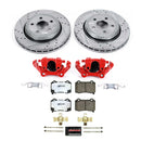 PowerStop Z36 Truck and SUV Ceramic Brake Pad, Drilled & Slotted Rotor, and Cali