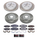 PowerStop Semi-Coated Rotor and Low-Dust Ceramic Brake Pad Kit