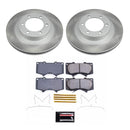 PowerStop Semi-Coated Rotor and Low-Dust Ceramic Brake Pad Kit
