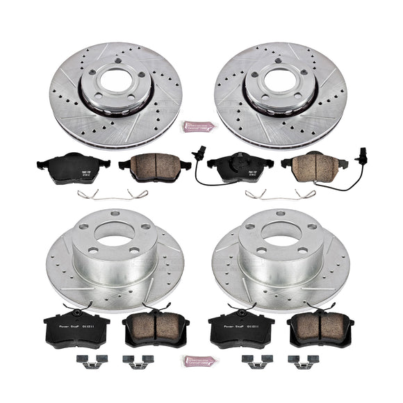 PowerStop Z23 Daily Driver Carbon-Fiber Ceramic Brake Pad and Drilled & Slotted
