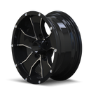 15x6 Trailer Style 14 Black-Machined Wheel/Rim 5x114.3 14-5665B