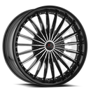22x8.5 Cavallo CLV-32 Gloss Black & Machined 5x110/114.3 ET38 wheel/rim