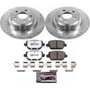 PowerStop Z36 Carbon-Fiber Ceramic Brake Pad with Drilled and Slotted Rotor Kit