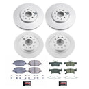 PowerStop Genuine Geomet Coated Rotor and Low-Dust Ceramic Brake Pad Kit
