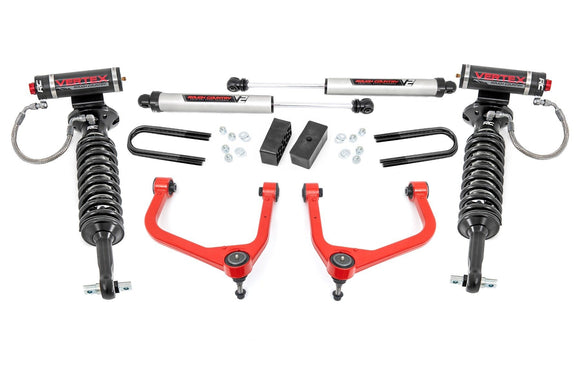 Rough Country Red 3.5 Inch Lift Kit for 25-26 GMC Sierra 1500