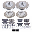 PowerStop Semi-Coated Rotor and Low-Dust Ceramic Brake Pad Kit