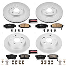 PowerStop Genuine Geomet Coated Rotor and Low-Dust Ceramic Brake Pad Kit
