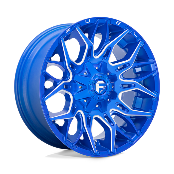20x10 Fuel Off-Road D770 Twitch Anodized Blue Milled 8x180 ET-18 CB124.2 Wheel
