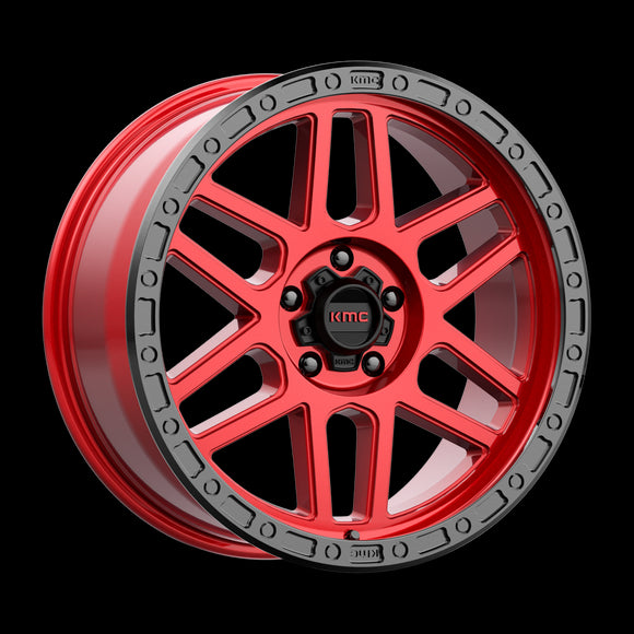 20X9 KMC KM544 MESA Candy Red With Black Lip 5X150 ET25 wheel/rim