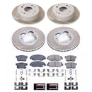 PowerStop Semi-Coated Rotor and Low-Dust Ceramic Brake Pad Kit
