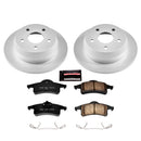 PowerStop Genuine Geomet Coated Rotor and Low-Dust Ceramic Brake Pad Kit