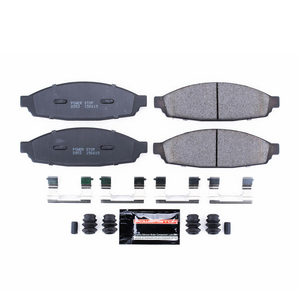 PowerStop Z23 Evolution Sport Carbon-Fiber Brake Pads With Hardware