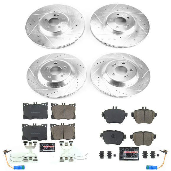 PowerStop Z23 Daily Driver Carbon-Fiber Ceramic Brake Pad and Drilled & Slotted