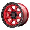 20X9 KMC KM548 CHASE Candy Red With Black Lip 8X165.1 ET18 wheel/rim