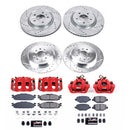 PowerStop Z23 Daily Driver Carbon-Fiber Ceramic Pads Drilled & Slotted Rotor & C