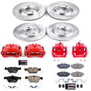 PowerStop Z23 Daily Driver Carbon-Fiber Ceramic Pads Drilled & Slotted Rotor & C