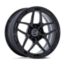 18X8 Black Rhino Stallberg Gloss Black 5X130 ET20 Wheel Rim