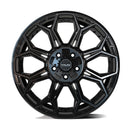 4Play Gen3 4P83 20x9 Black Brushed Face Tinted Wheel 5x127 ET0 CB87.1