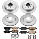 PowerStop Genuine Geomet Coated Rotor and Low-Dust Ceramic Brake Pad Kit
