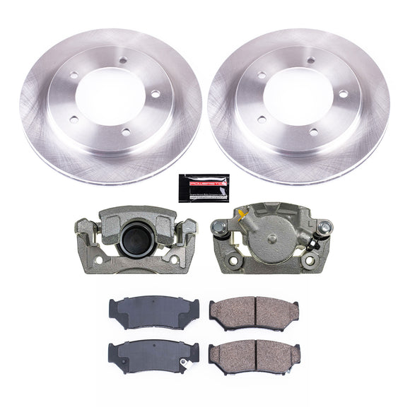 PowerStop OE Stock Replacement Low-Dust Ceramic Brake Pad, Rotor and Caliper Kit