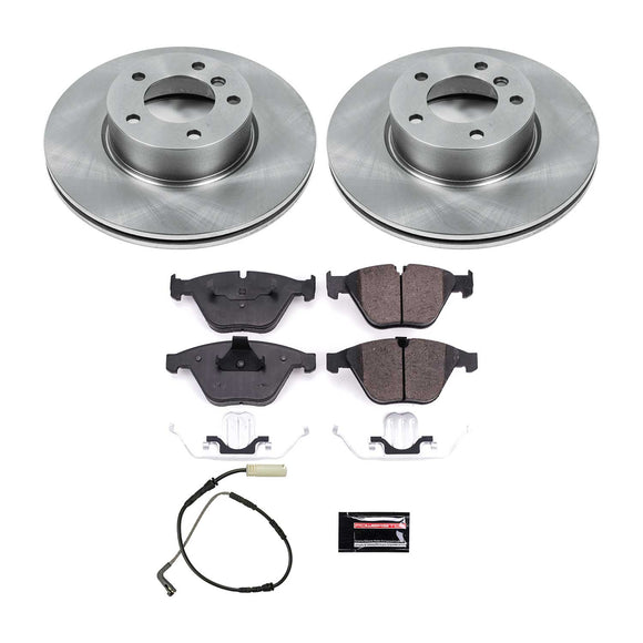 PowerStop OE Stock Replacement Low-Dust Ceramic Brake Pad and Rotor Kit